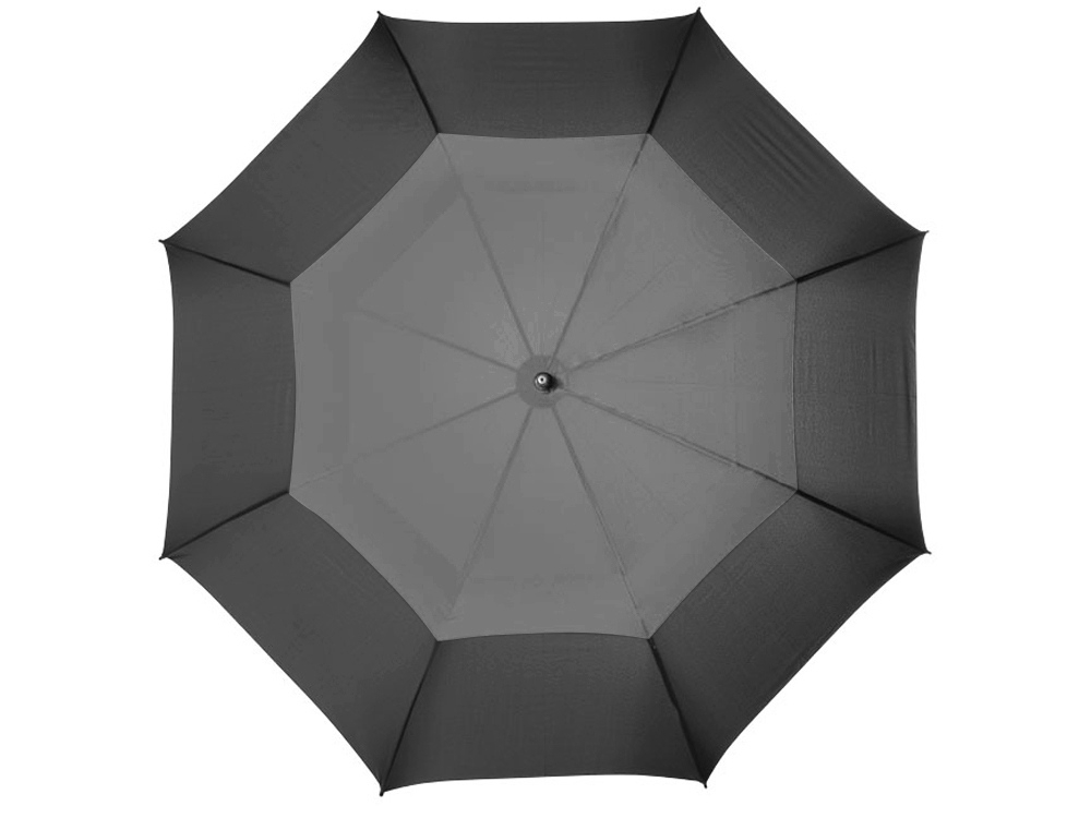 Зонт-трость «Glendale», черный, серый, полиэстер