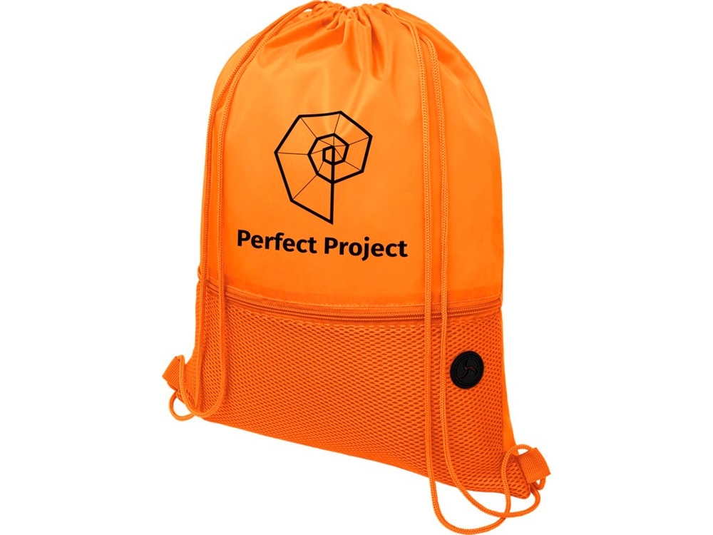 Рюкзак «Oriole» с сеткой, оранжевый, полиэстер