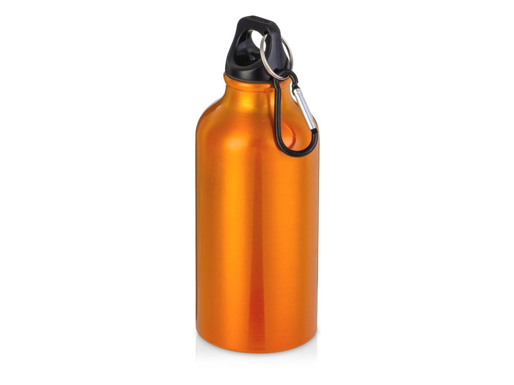 Бутылка «Hip S» с карабином, 400 мл, оранжевый, алюминий