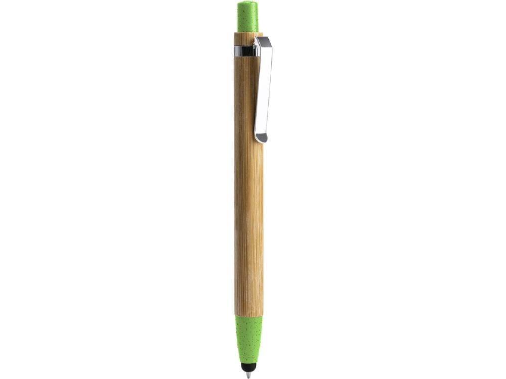 Ручка-стилус шариковая бамбуковая NAGOYA, зеленый, растительные волокна