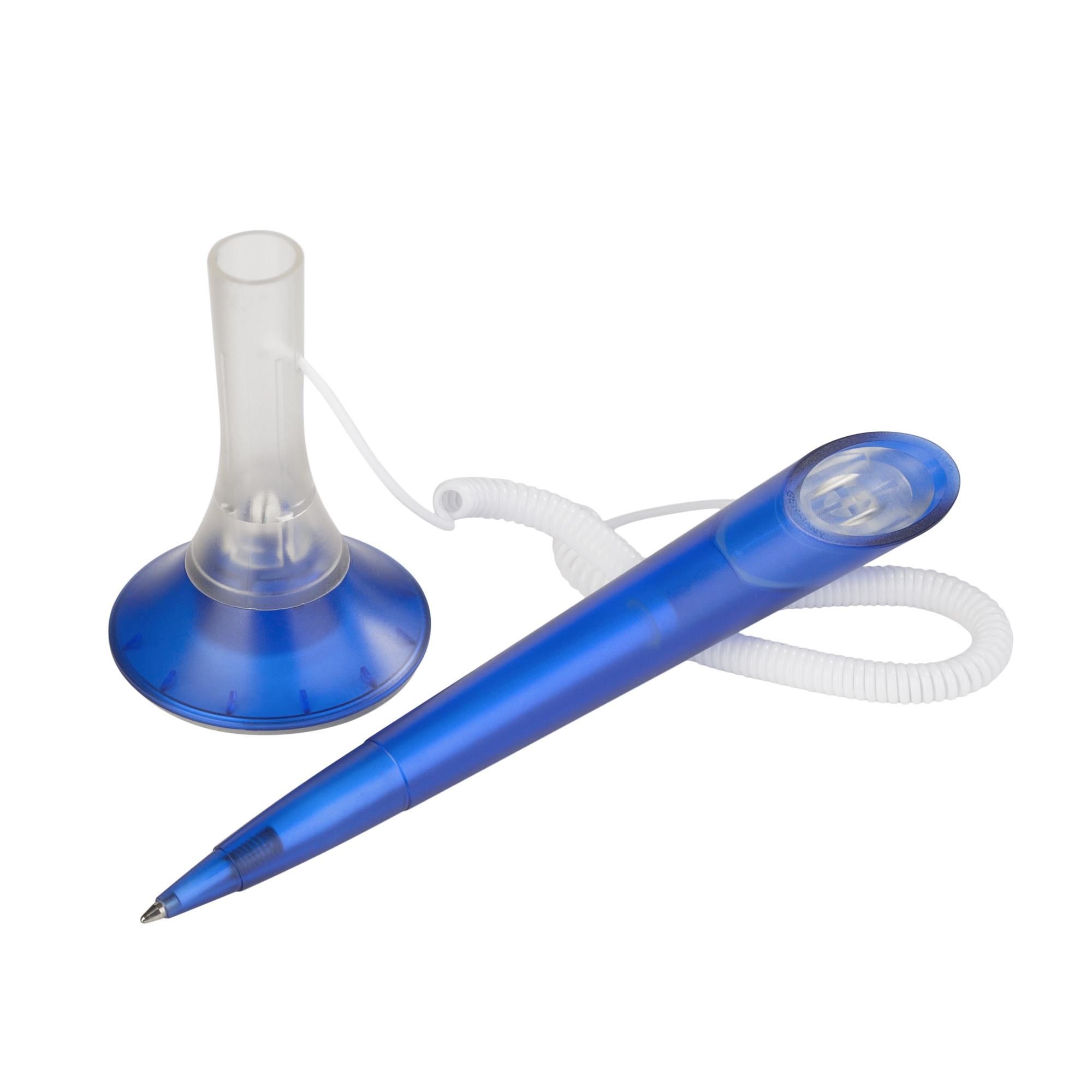 Ручка шариковая MEMO LEVISTOR CORD ICE, синий, пластик