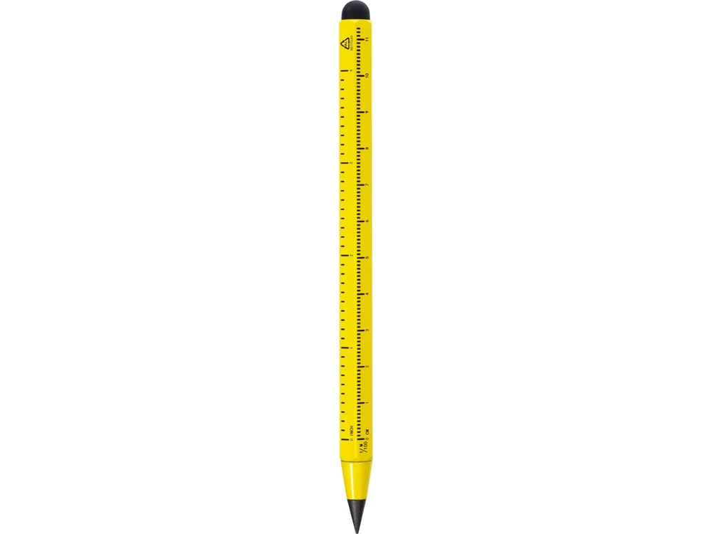 Вечный карандаш с линейкой и стилусом «Sicily», желтый