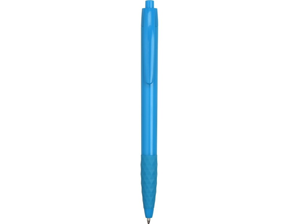 Ручка пластиковая шариковая «Diamond», голубой, пластик, резина