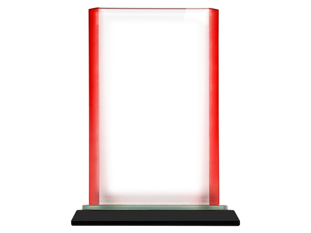 Награда «Line», красный, прозрачный, стекло