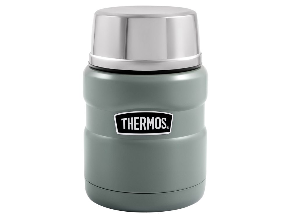 Термос для еды с ложкой Thermos King-SK3000, зеленый, металл