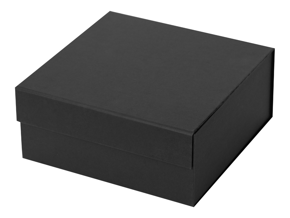 Коробка разборная на магнитах, черный, картон, бумага