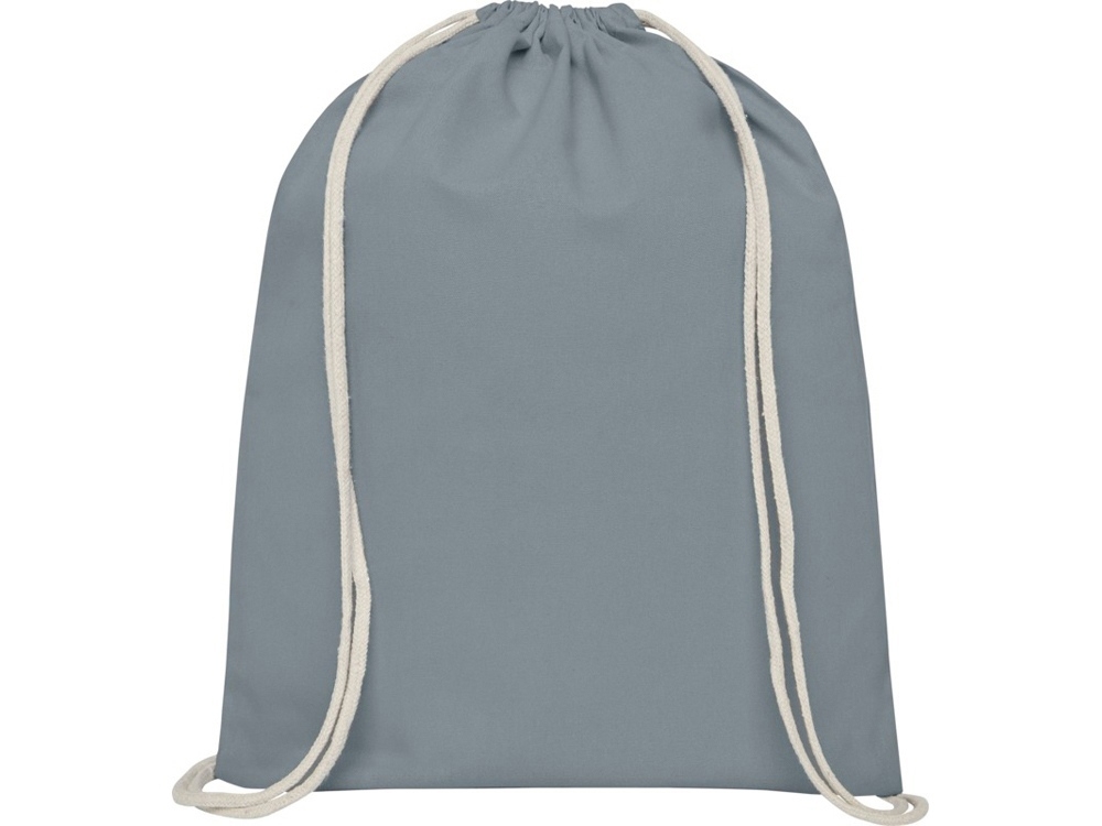 Рюкзак со шнурком «Tenes» из хлопка 140 г/м², серый, хлопок