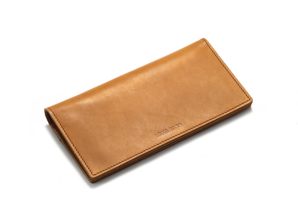 Бумажник «Денмарк», оранжевый, кожа