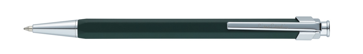 Ручка шариковая Pierre Cardin PRIZMA. Цвет - темно-зеленый. Упаковка Е, зеленый, латунь, нержавеющая сталь