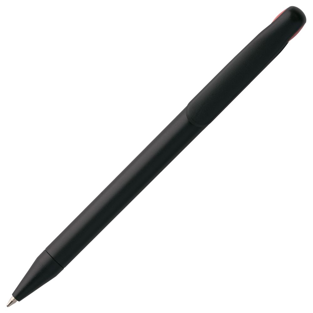 Ручка шариковая Prodir DS1 TMM Dot, черная с красным, черный, красный, пластик