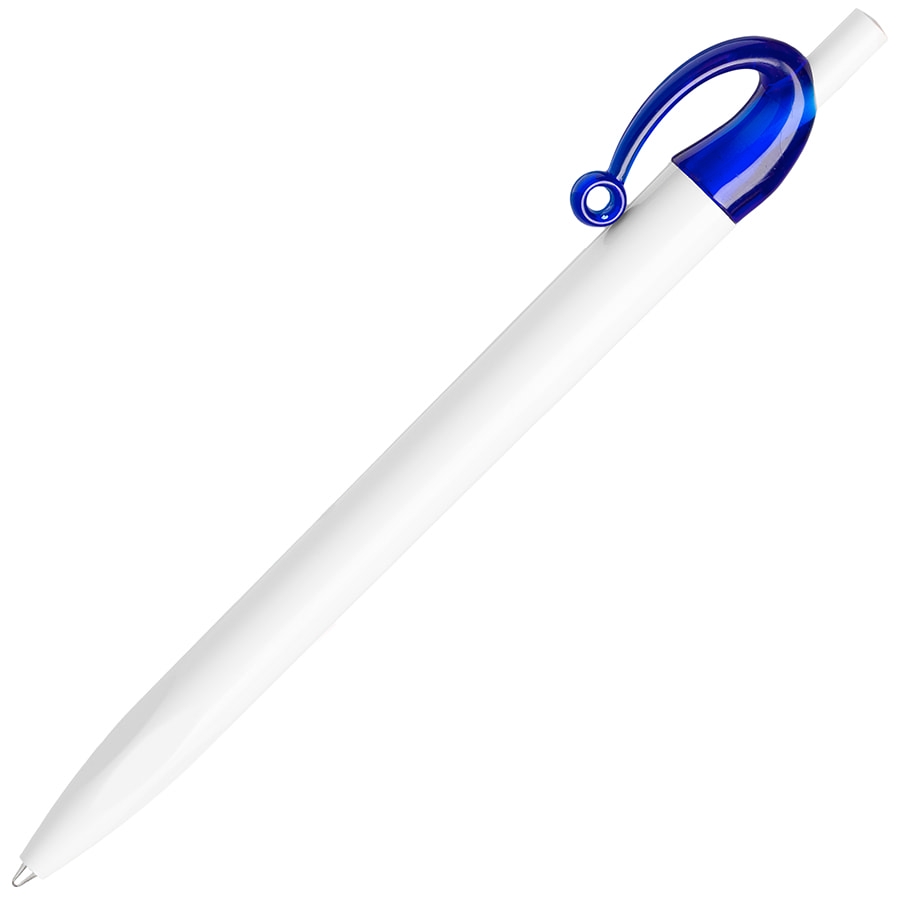 JOCKER, ручка шариковая, синий/белый, пластик, белый, синий, пластик
