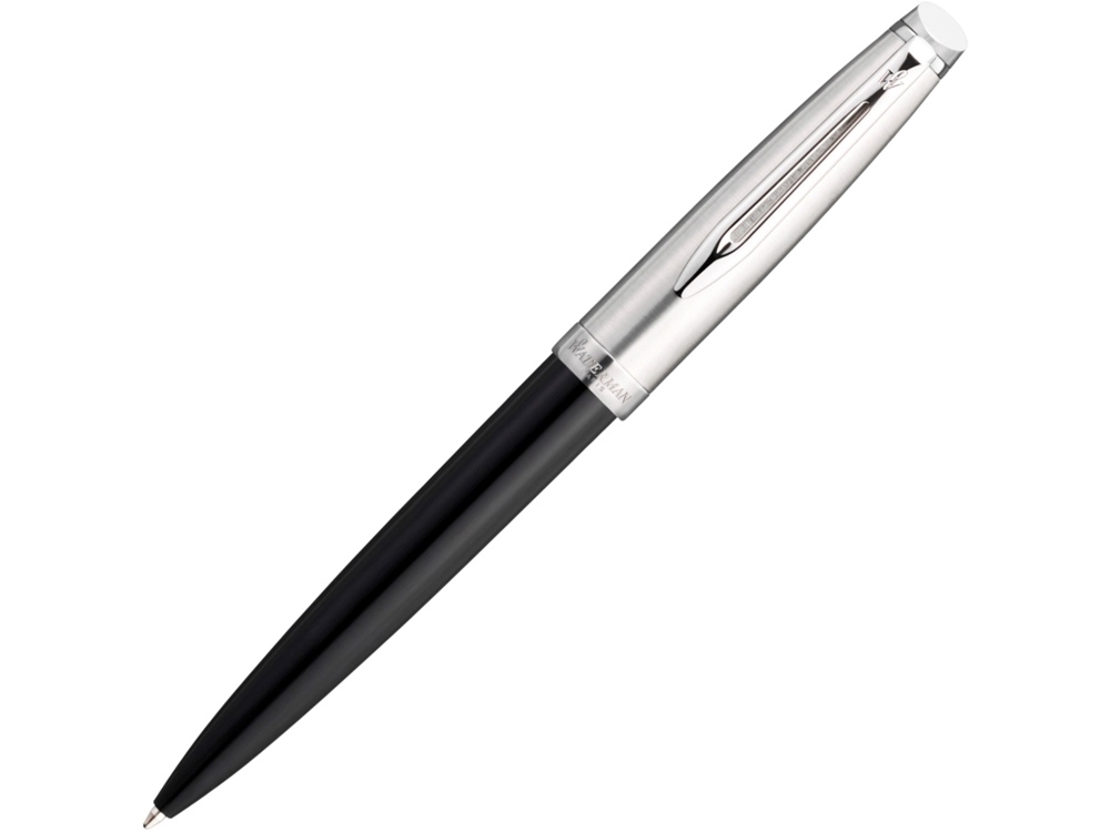 Ручка шариковая Embleme, черный, серебристый, металл