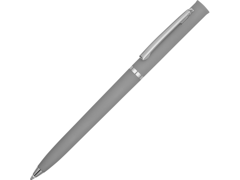 Ручка пластиковая шариковая «Navi» soft-touch, серый, soft touch