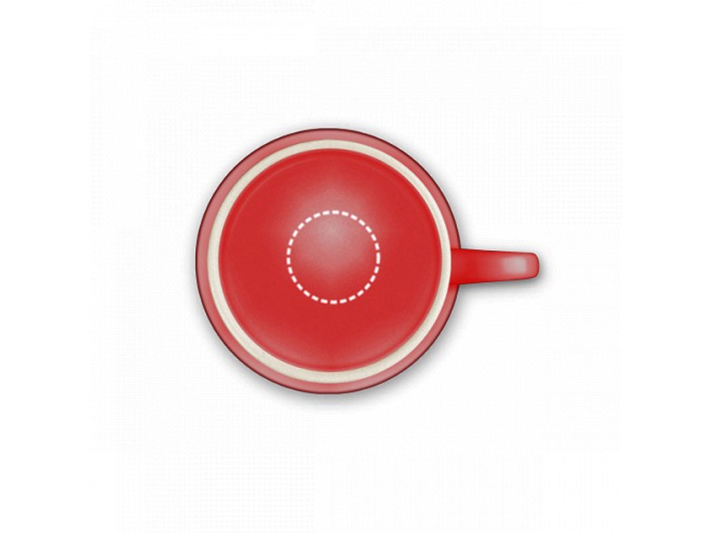 Керамическая кружка 360мл «VERNON», красный, керамика