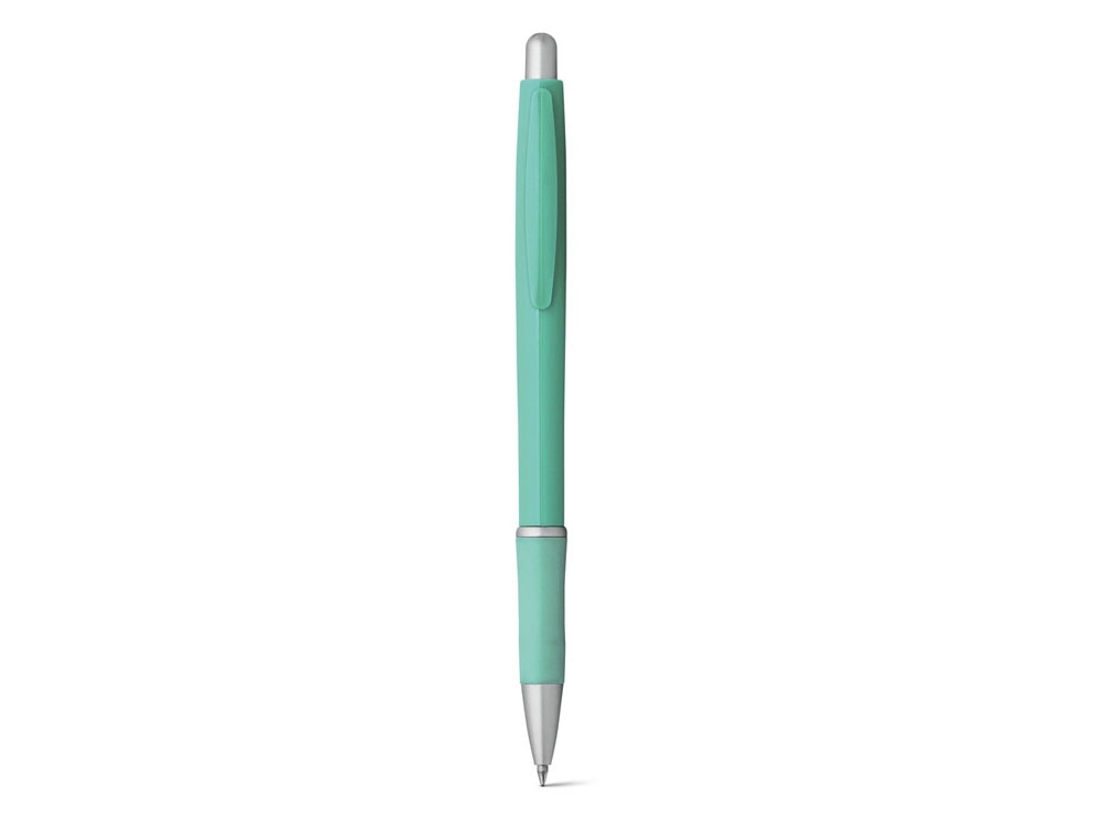 Шариковая ручка с противоскользящим покрытием «OCTAVIO», бирюзовый, пластик