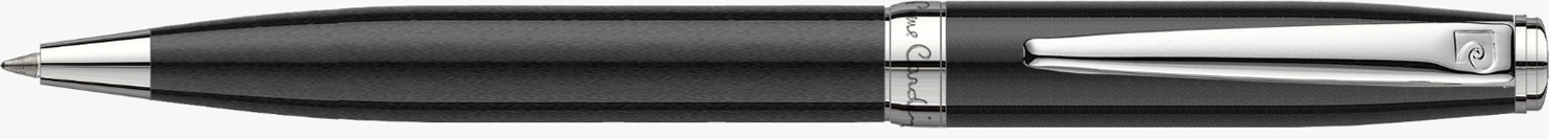 Ручка шариковая Pierre Cardin LEO 750. Цвет - черный.Упаковка Е-2., серебристый