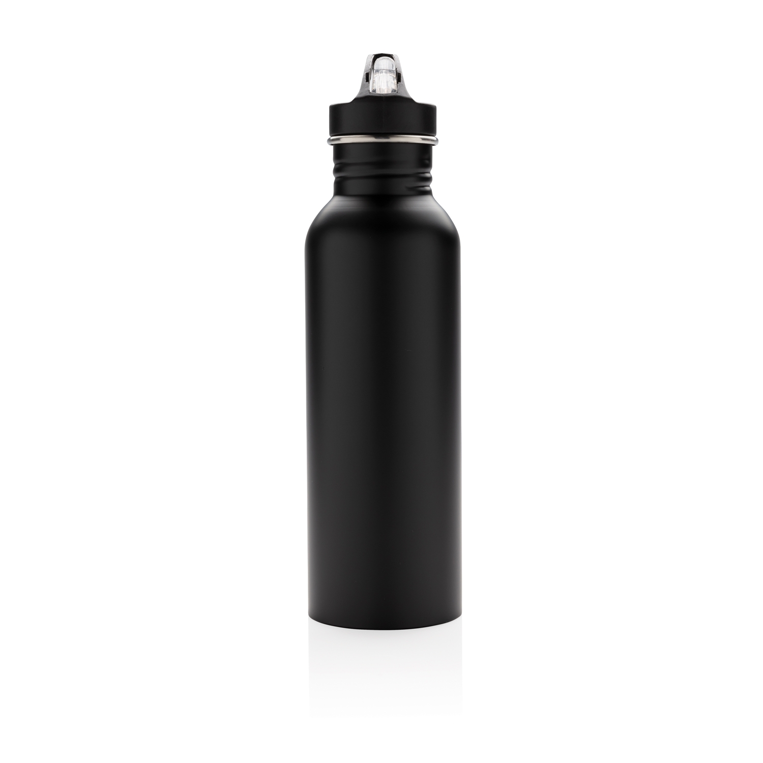 Спортивная бутылка для воды Deluxe, черный, нержавеющая сталь