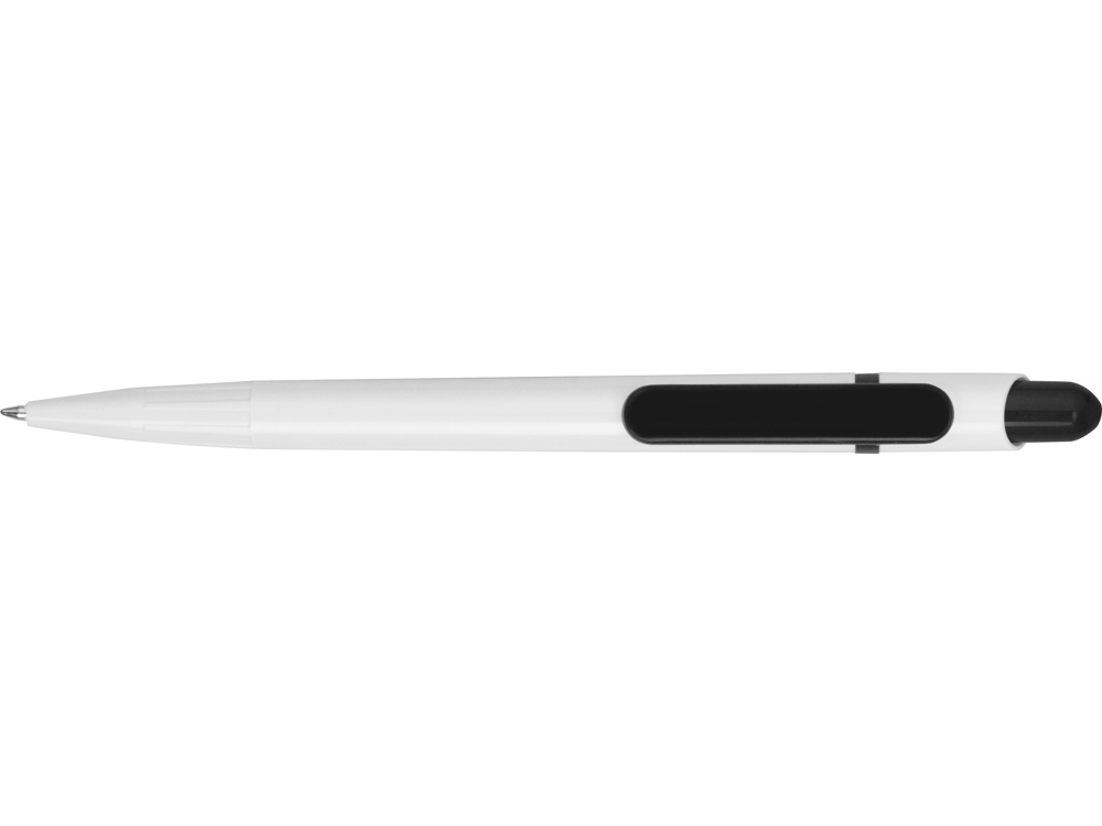 Ручка пластиковая шариковая «Этюд», черный, белый, пластик