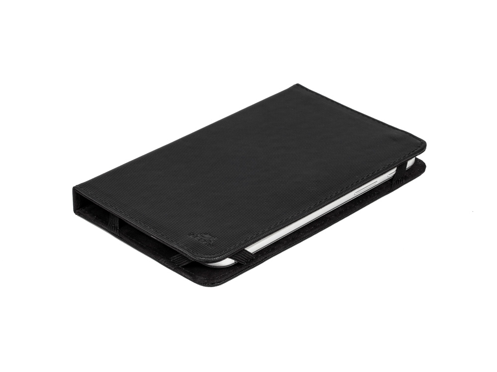 Чехол универсальный для планшета 7", черный, пластик, микроволокно