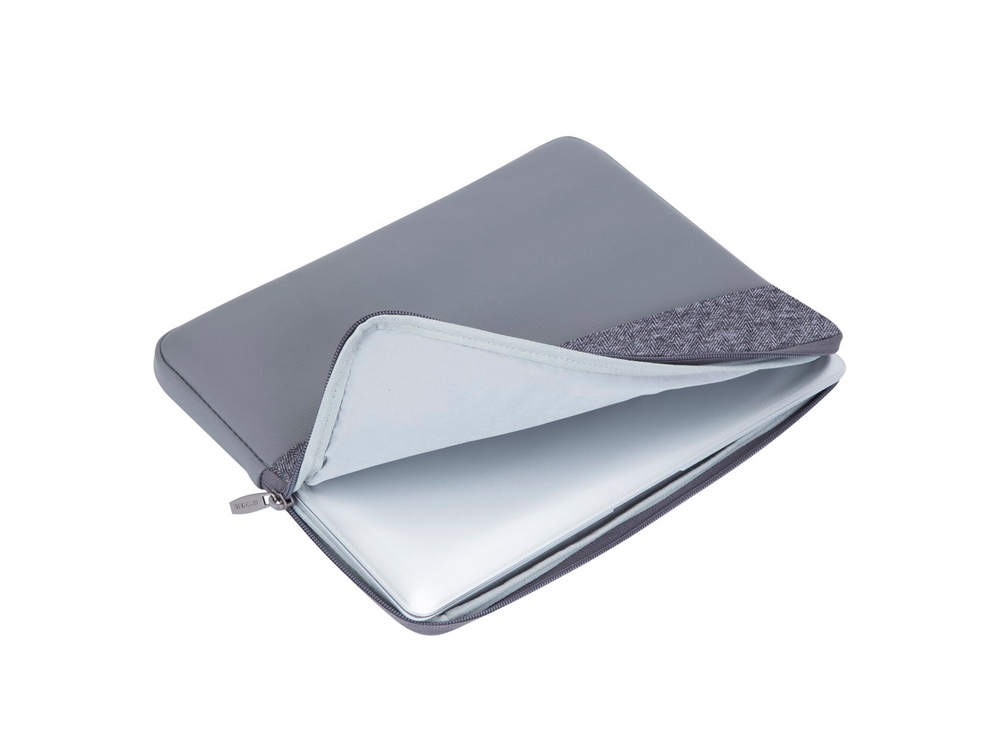 Чехол для ноутбуков до 13.3'', серый, полиэстер, пластик