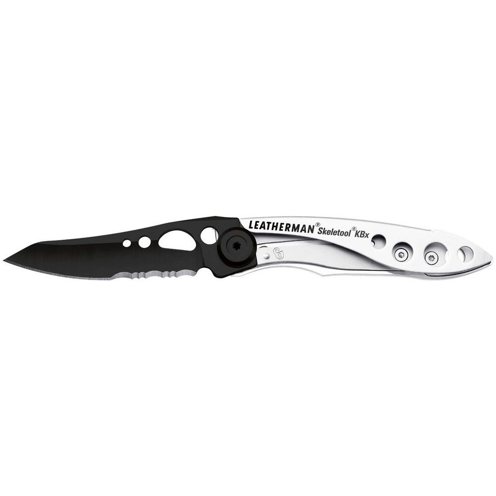 Нож Skeletool KBX, стальной с черным, черный, серый, нержавеющая сталь, 420hc