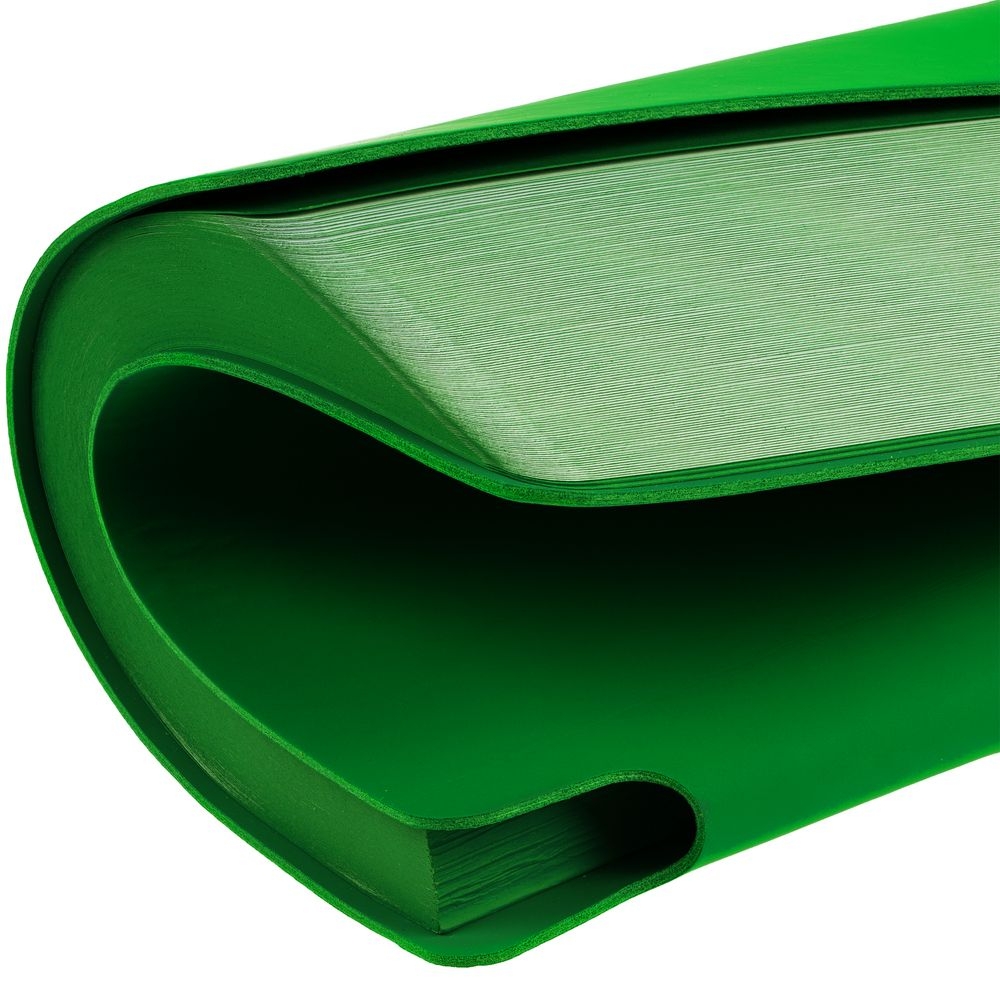 Ежедневник Flexpen Shall, недатированный, ver. 1, зеленый, зеленый, искусственная кожа; покрытие софт-тач
