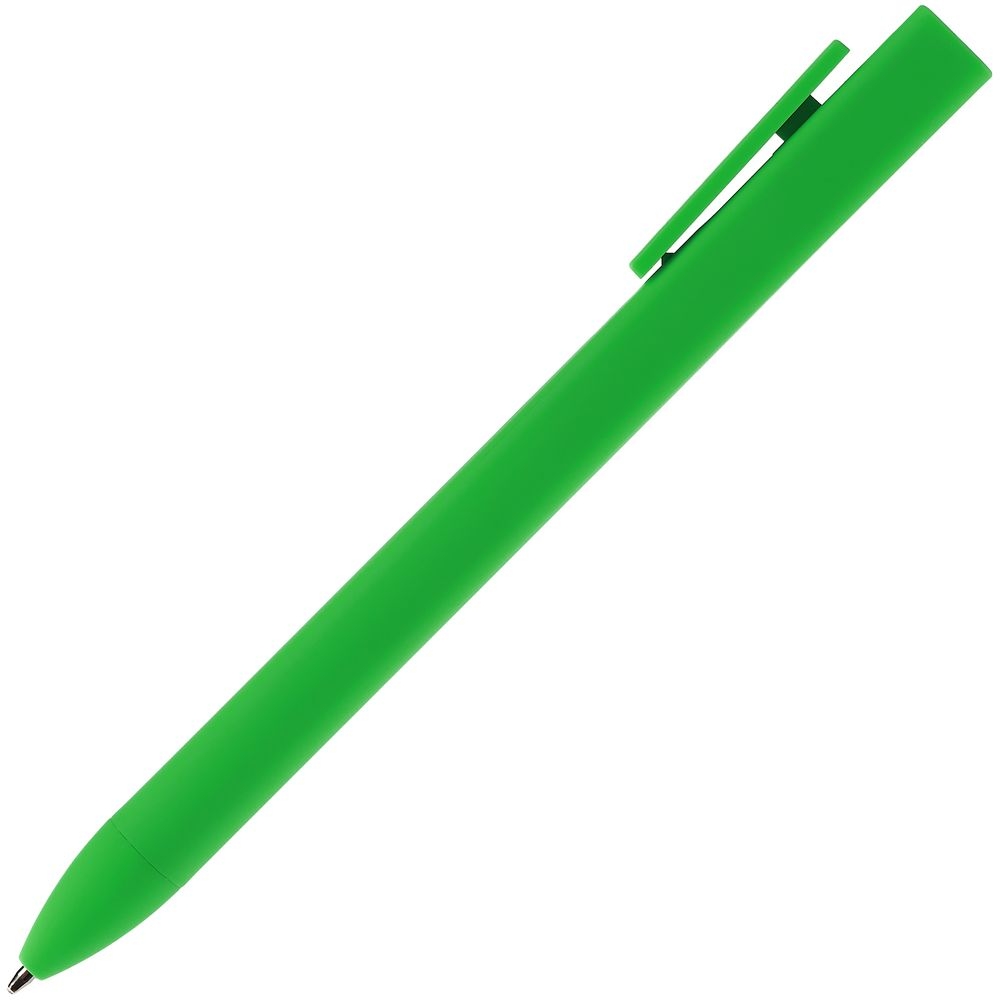 Ручка шариковая Swiper SQ Soft Touch, зеленая, зеленый