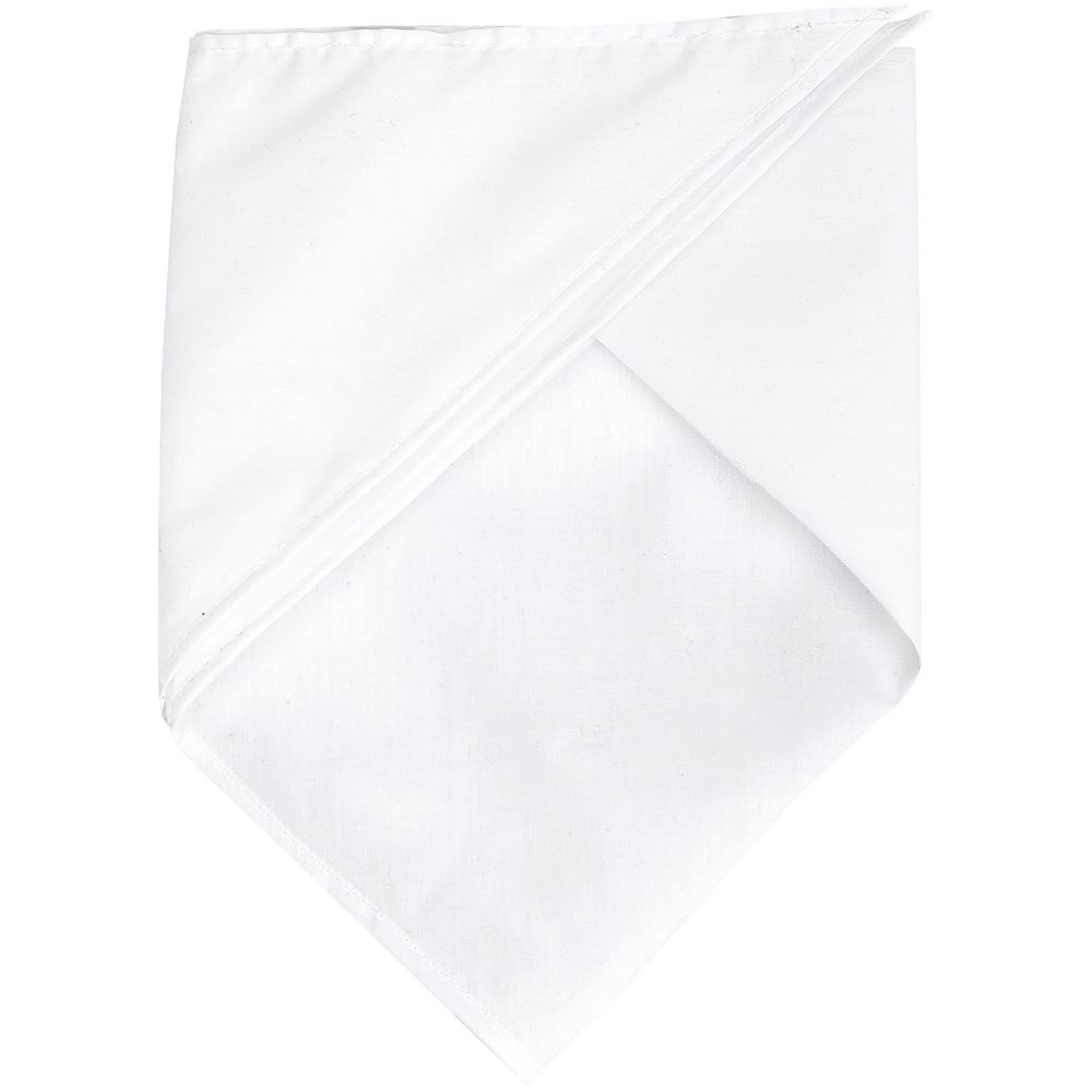 Шейный платок Bandana, белый, белый, полиэстер