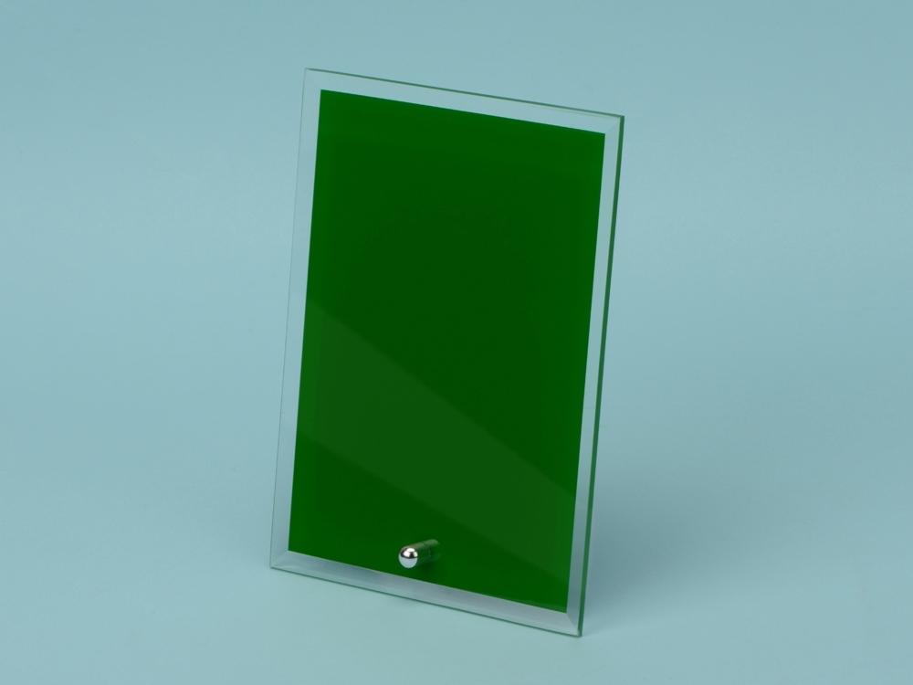 Награда «Frame», зеленый, прозрачный, металл, стекло