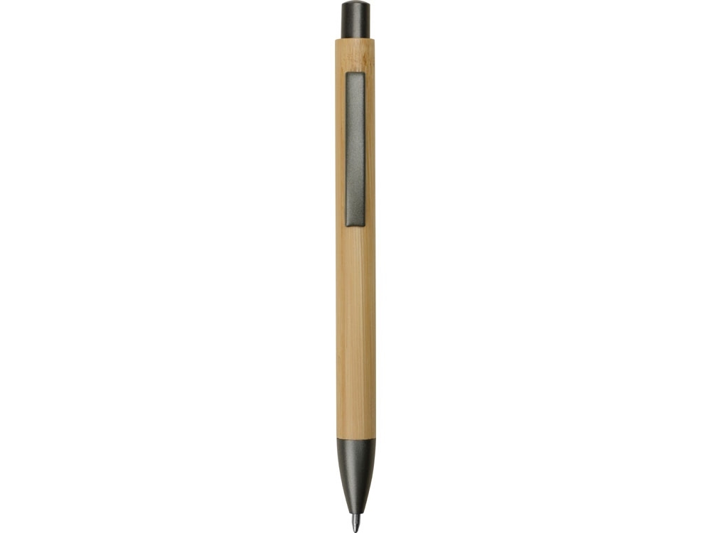 Ручка бамбуковая шариковая «Tender Bamboo», серый, пластик, бамбук
