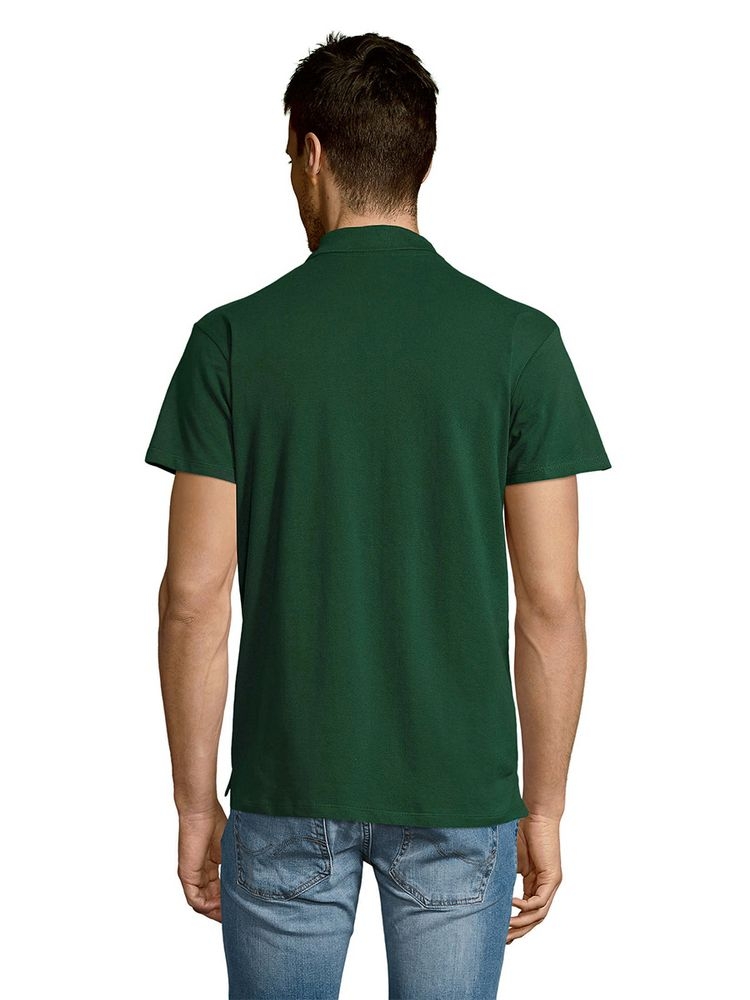 Рубашка поло мужская Summer 170, темно-зеленая, зеленый, хлопок