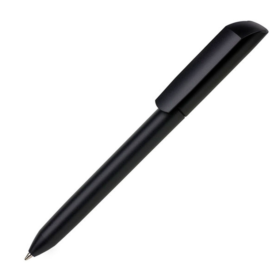 Ручка шариковая FLOW PURE, черный, пластик, черный, пластик