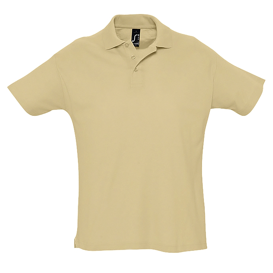 Рубашка поло мужская SUMMER II, песочный, XS, 100% хлопок, 170 г/м2, бежевый, хлопок