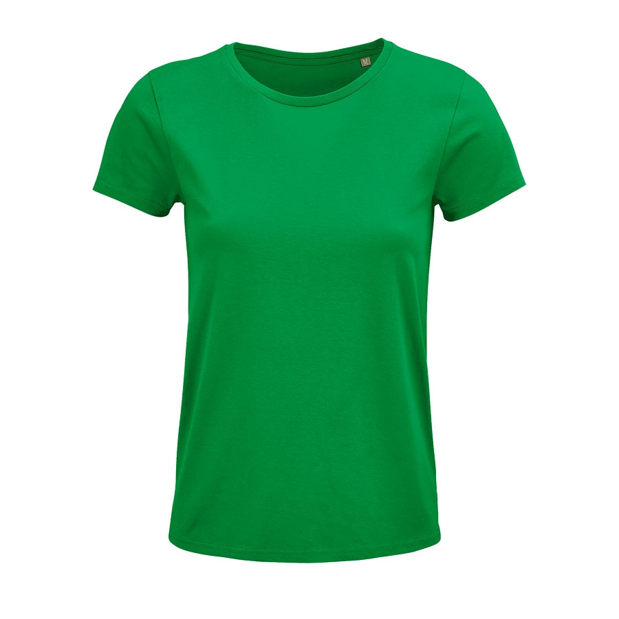Футболка женская "CRUSADER WOMEN", ярко-зеленый, S, 100% органический хлопок, 150 г/м2, зеленый, 100% хлопок, 150 г/м2