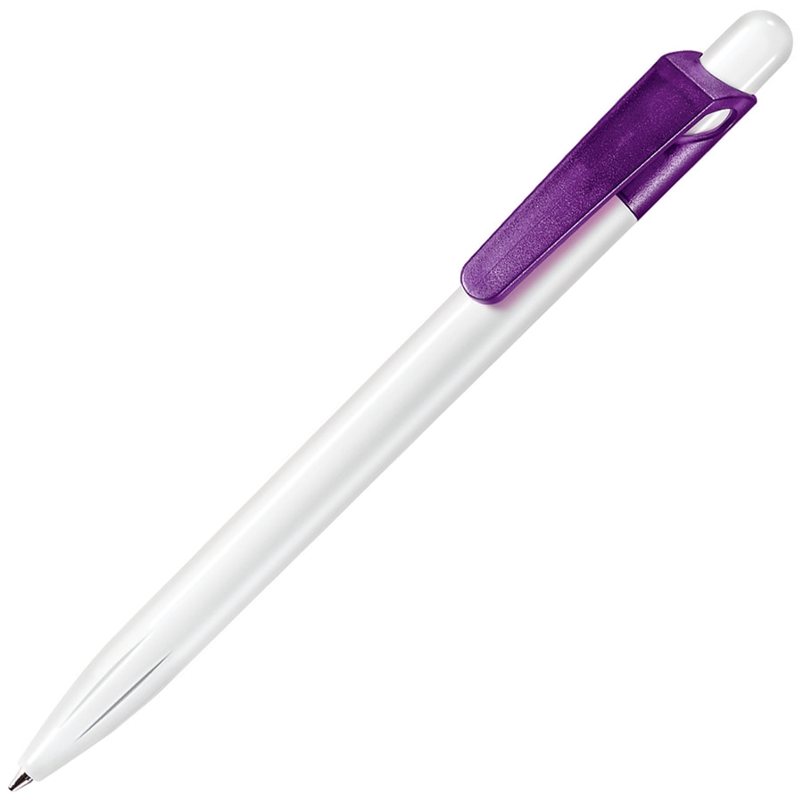 SYMPHONY, ручка шариковая, фростированный сиреневый/белый, пластик, фиолетовый, белый, пластик