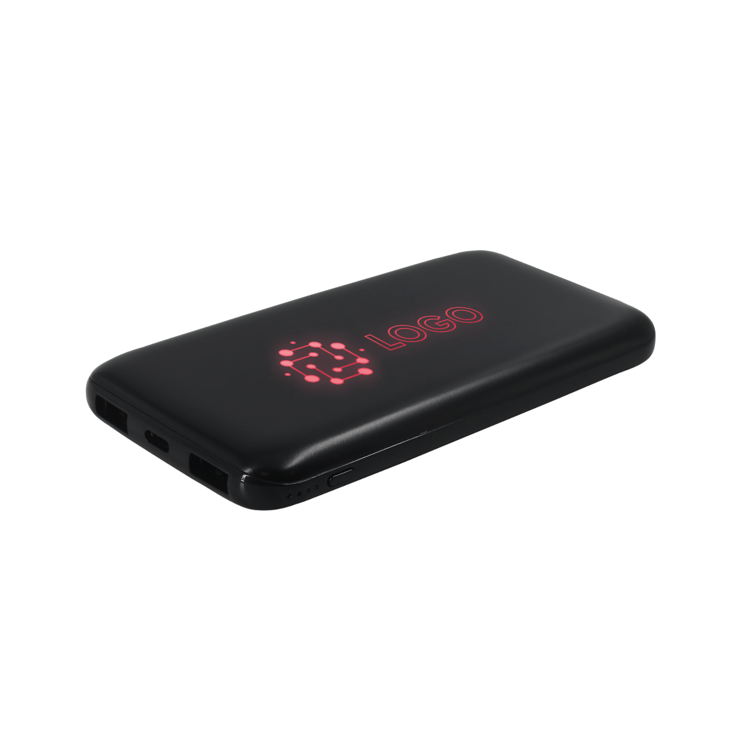Внешний аккумулятор с подсветкой Bplanner Power 4 ST, 8000 mAh (Красный), черный, пластик