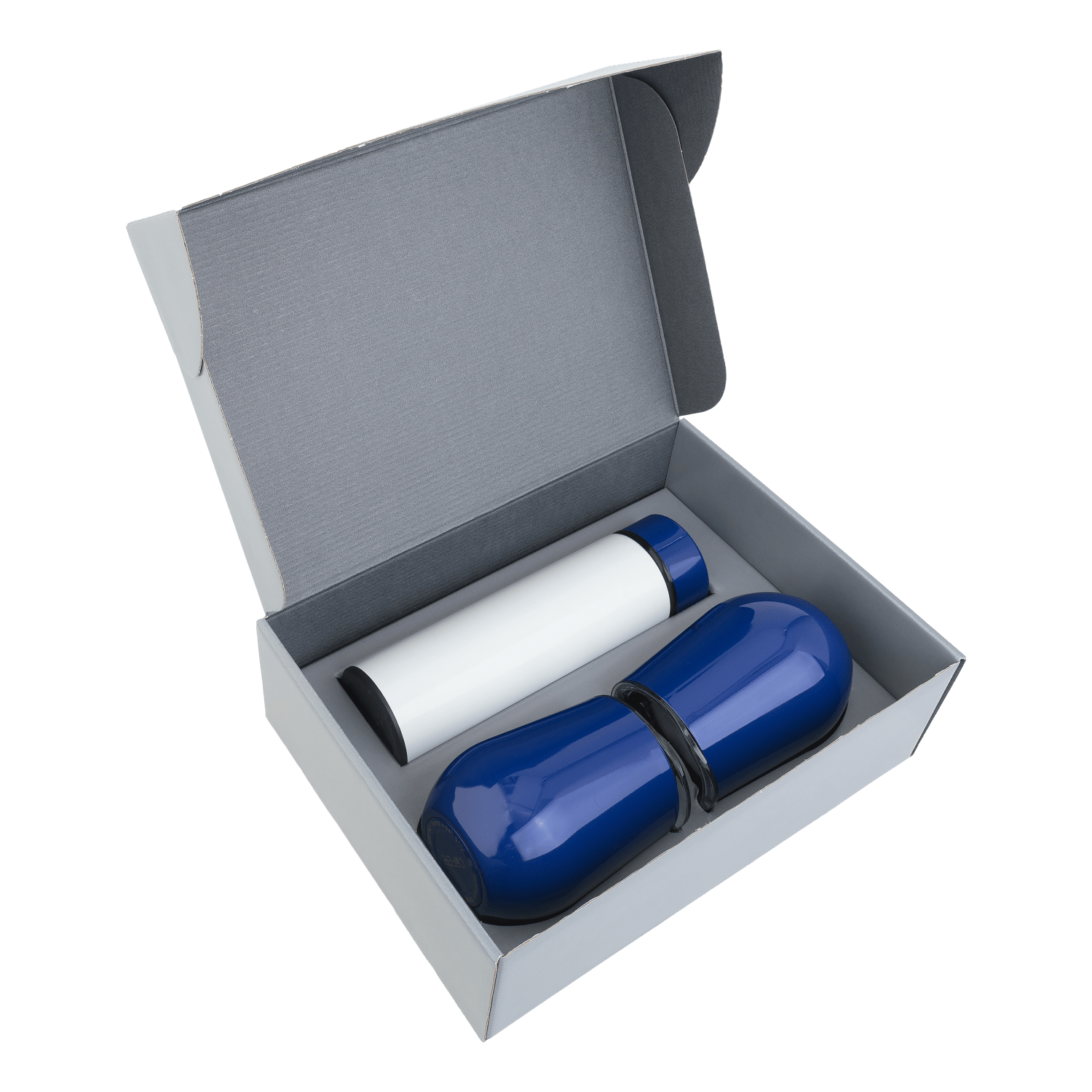 Набор Hot Box Duo C2W (белый с синим), синий, soft touch