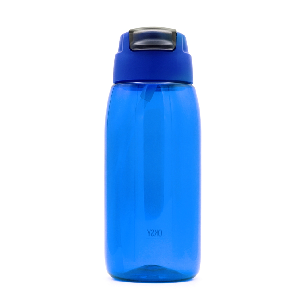 Пластиковая бутылка Lisso, синяя, синий