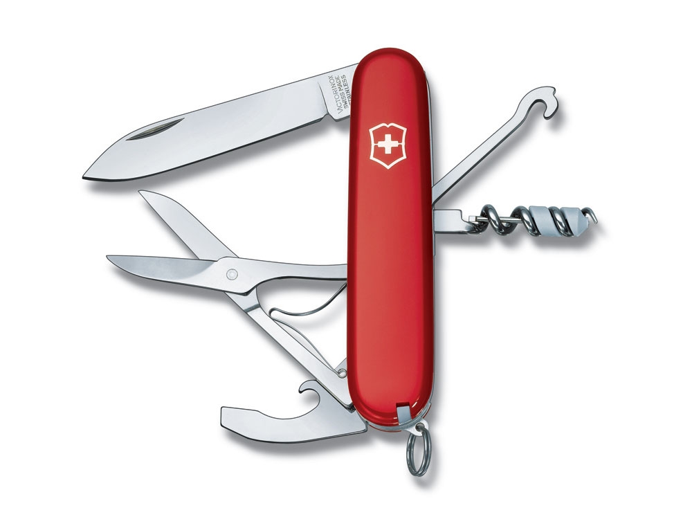 Нож перочинный «Compact», 91 мм, 15 функций, красный, металл