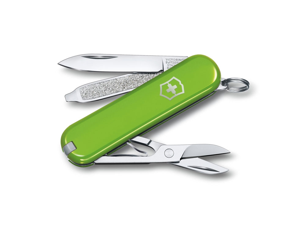 Нож-брелок Classic SD Colors «Smashed Avocado», 58 мм, 7 функций, зеленый, металл