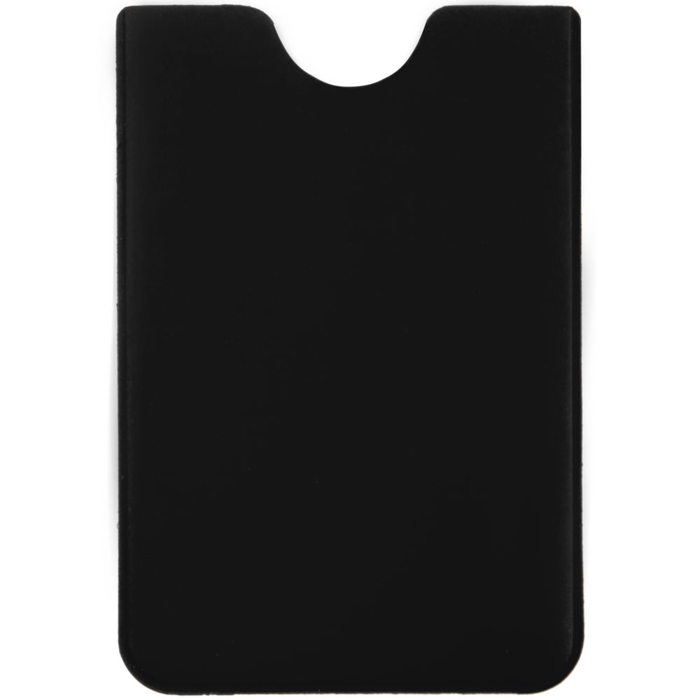 Чехол для карточки Dorset, черный, черный, искусственная кожа; покрытие софт-тач