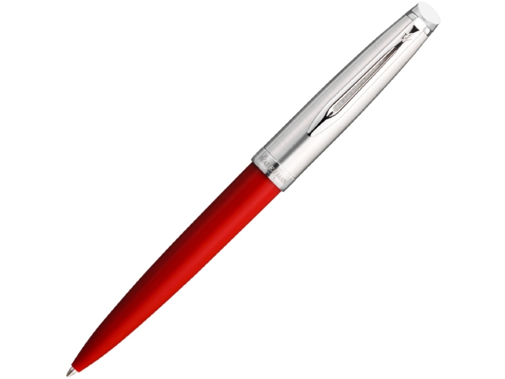 Ручка шариковая Embleme, красный, серебристый, металл