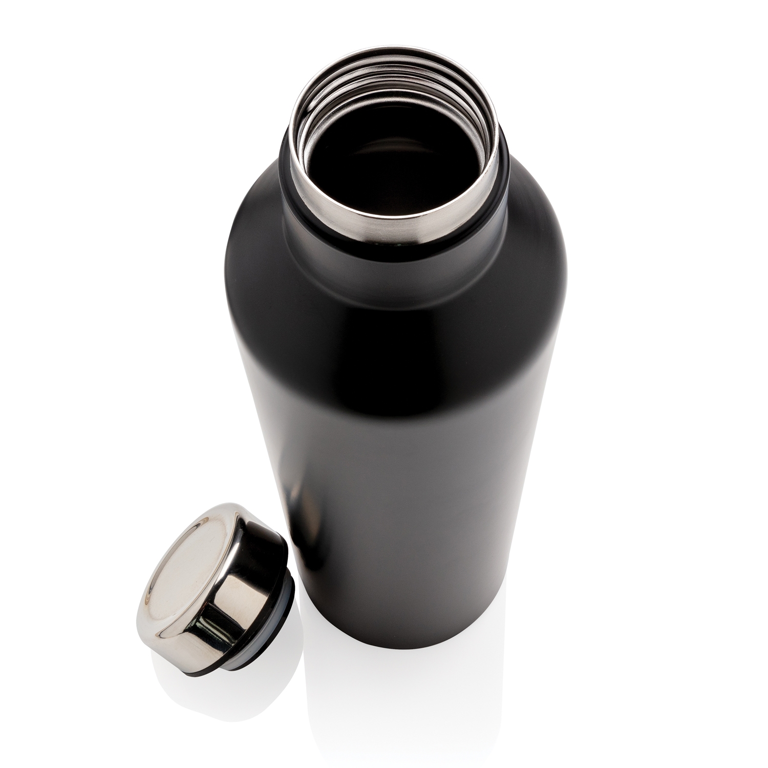 Вакуумная бутылка для воды Modern из нержавеющей стали, 500 мл, черный, нержавеющая сталь; pp