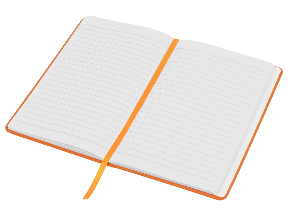 Блокнот А5 «Spectrum» с линованными страницами, оранжевый, картон