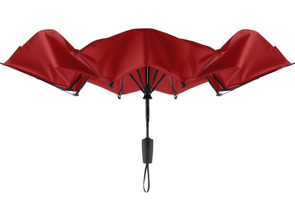 Зонт складной «Contrary» полуавтомат, синий, полиэстер