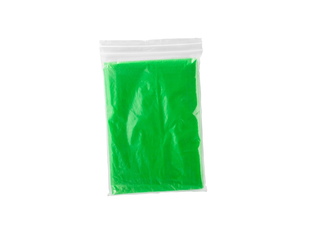 Одноразмерный дождевик для взрослых SHAKA, зеленый, пластик