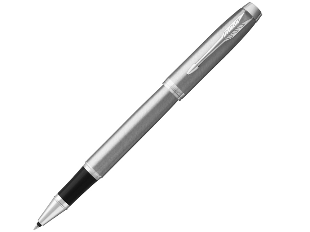 Ручка роллер Parker IM, черный, серебристый, металл