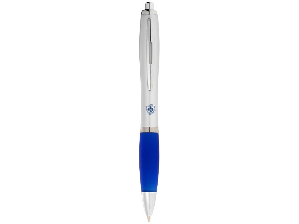 Ручка пластиковая шариковая «Nash», синий, серебристый, пластик
