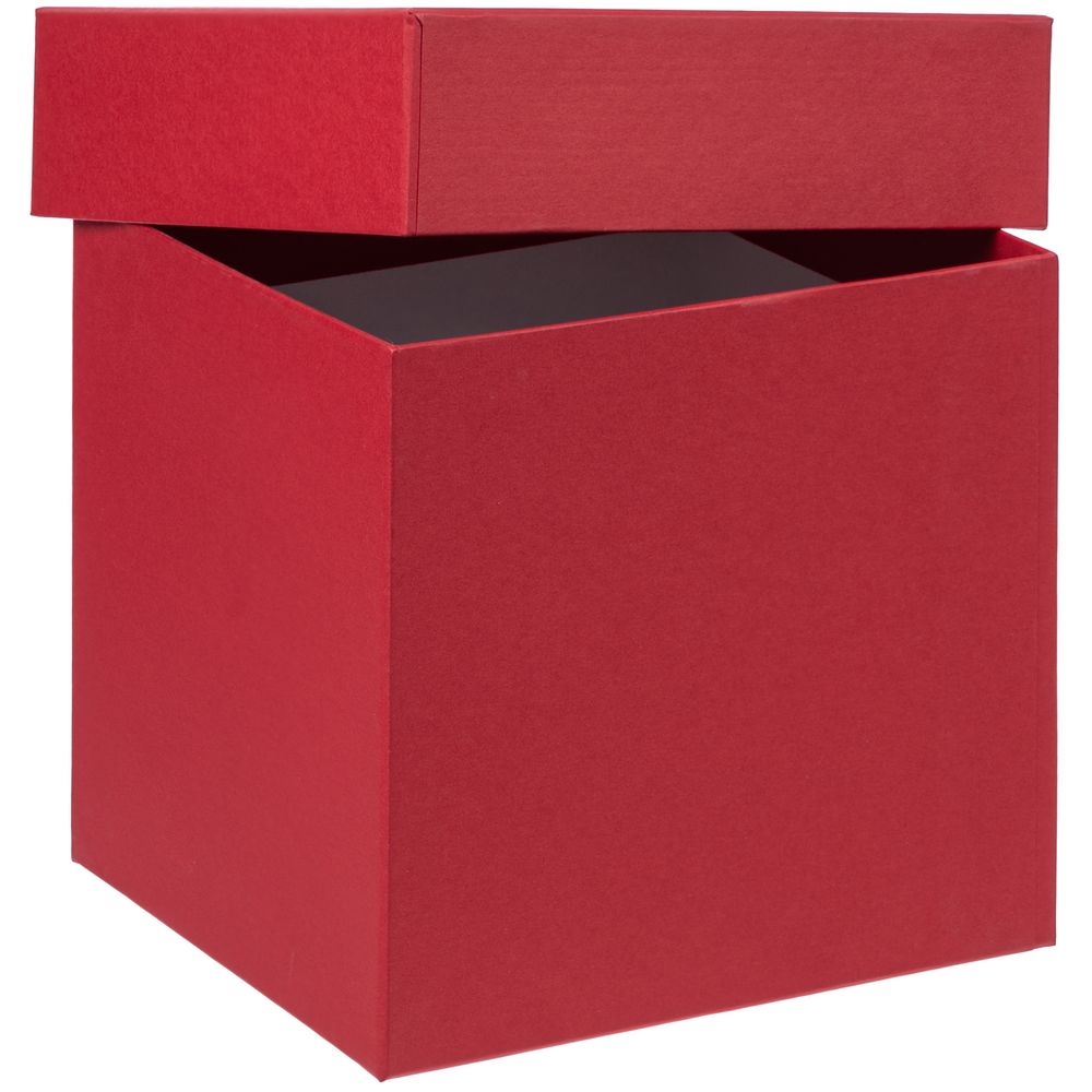 Коробка Cube, S, красная, красный, картон
