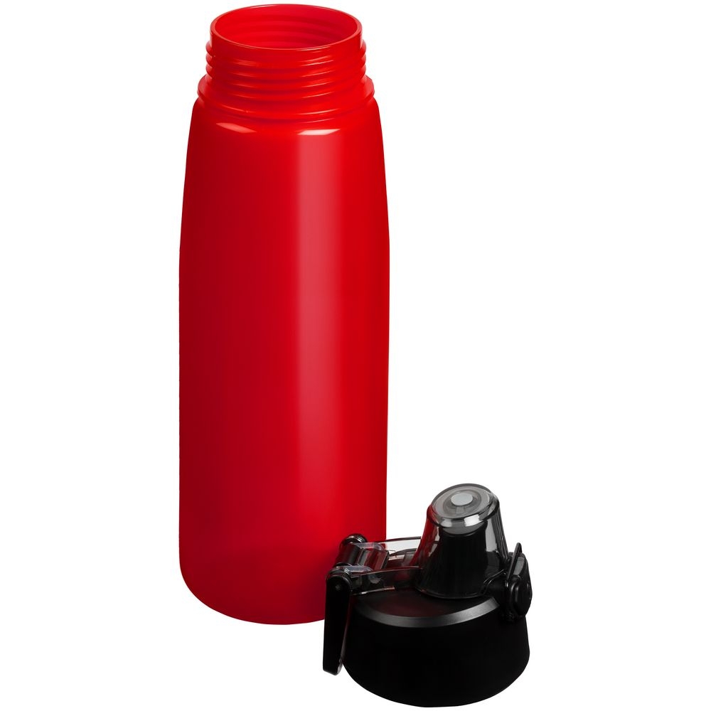 Спортивная бутылка Rally, красная, красный, пластик
